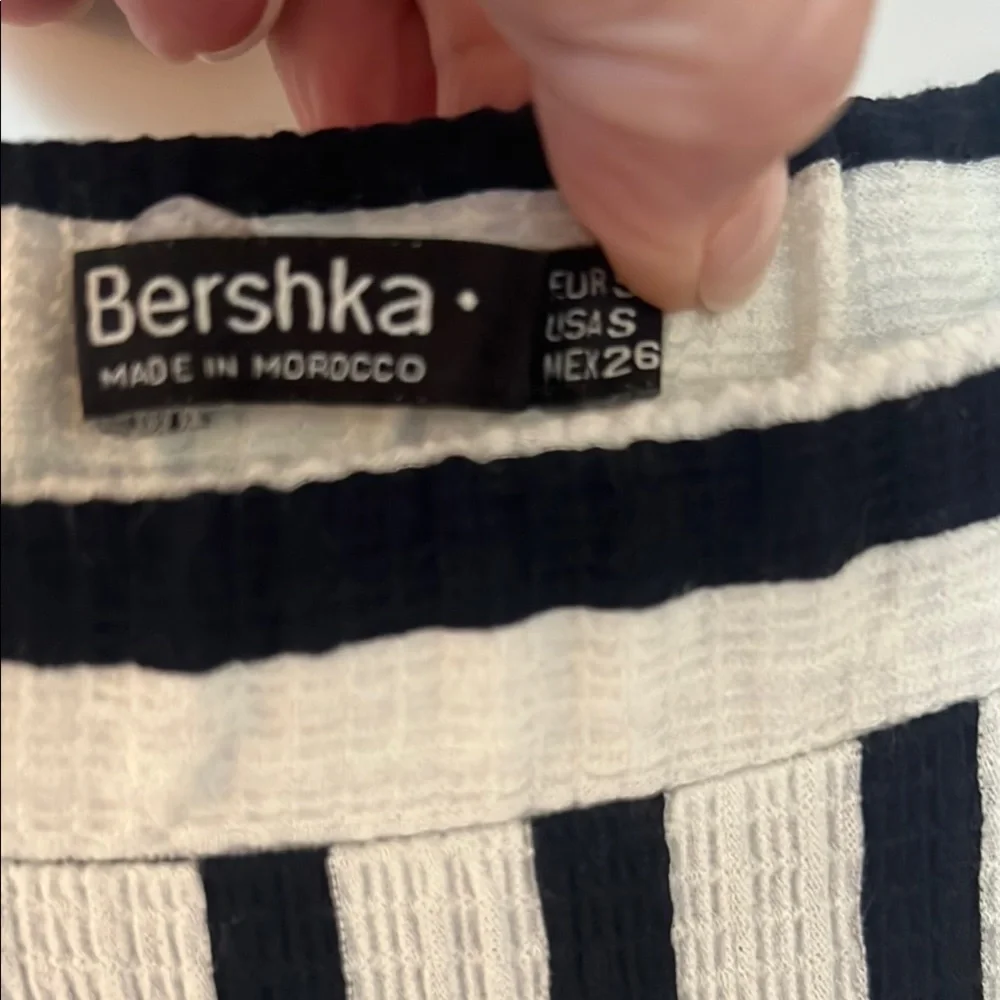 Bershka Navy and White Striped Jumpsuit - Picture 3 of 3